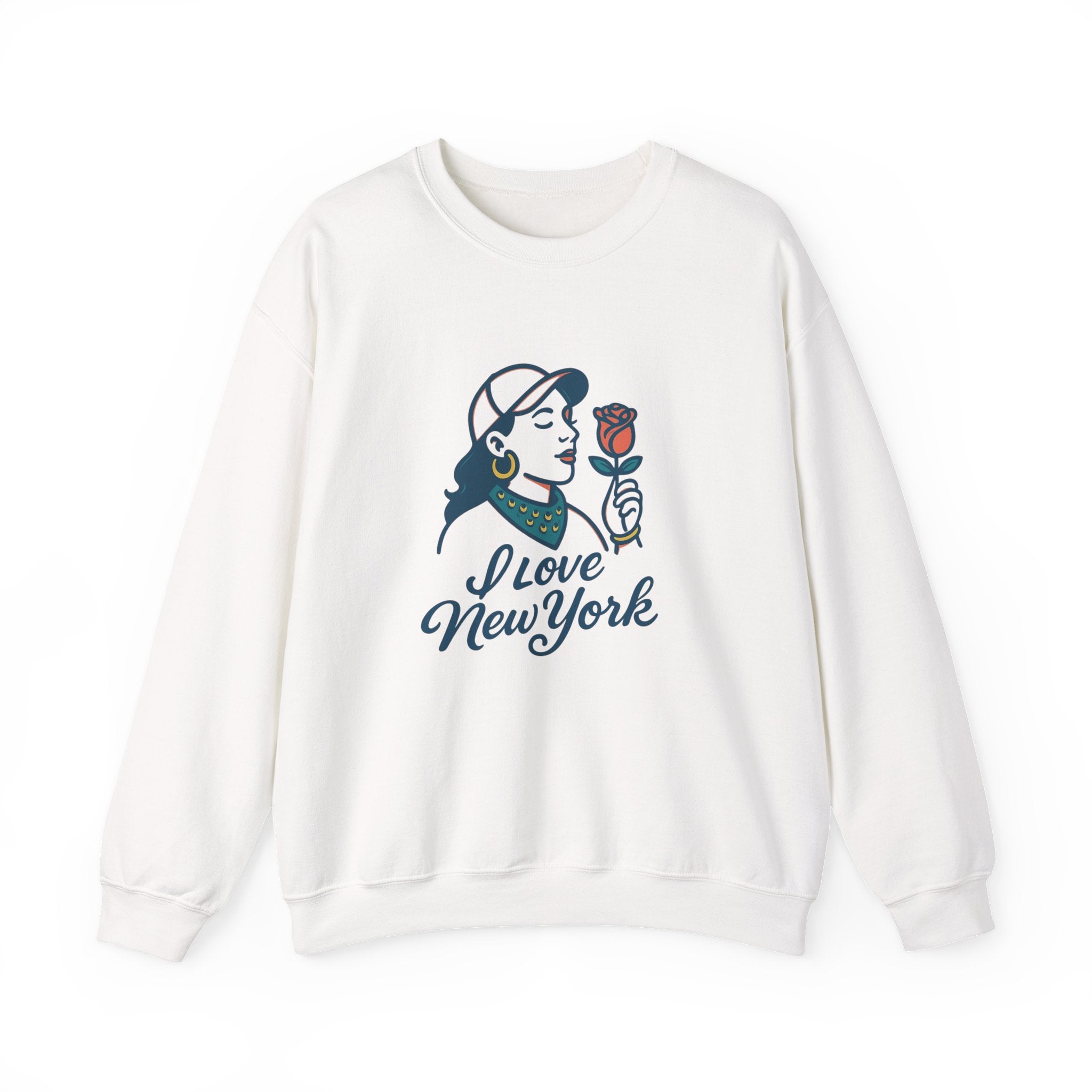 NYC Romance Sweatshirt - Cozy Unisex Crewneck, Valentine's Gift, Casual Wear, Travel Apparel, Chic Style