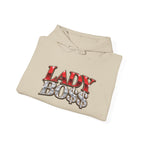 Lady Boss Hoodie — "LADY BO" Graphic Pullover for Women Entrepreneurs