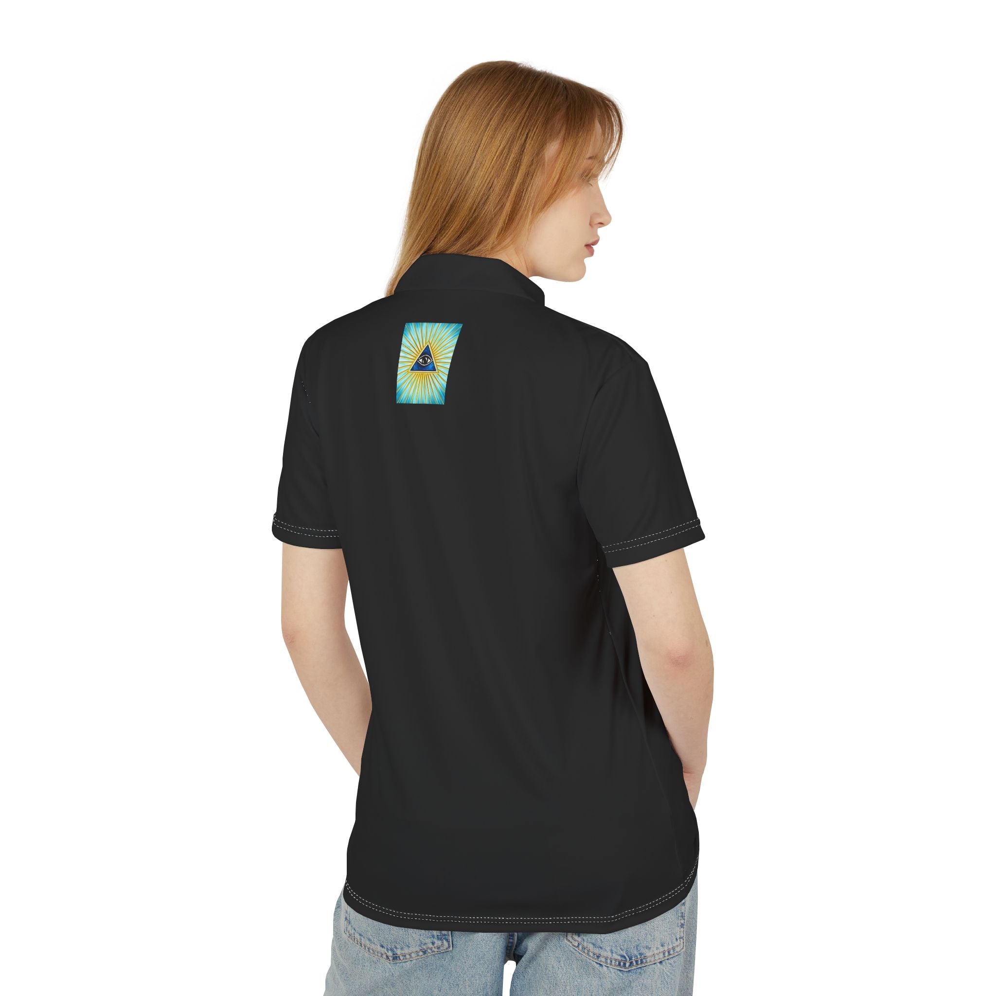 Polo Shirt — 'Know Thyself' Small Chest Graphic