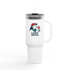 Empowering Lady Boss Insulated Travel Mug