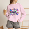 Main Character Energy Crewneck Sweatshirt — Retro Star Graphic