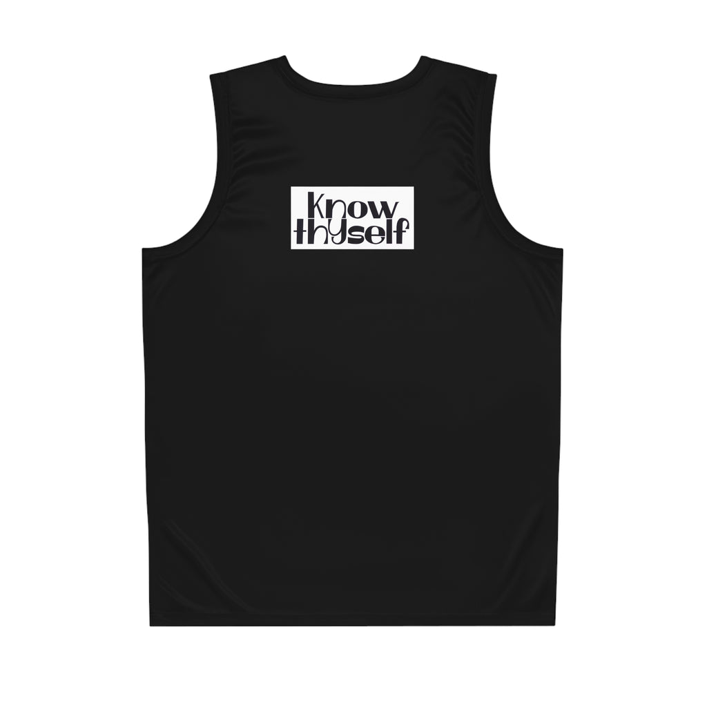 Know Thyself Basketball Jersey – Illuminati Eye Graphic Sleeveless Athletic Tank