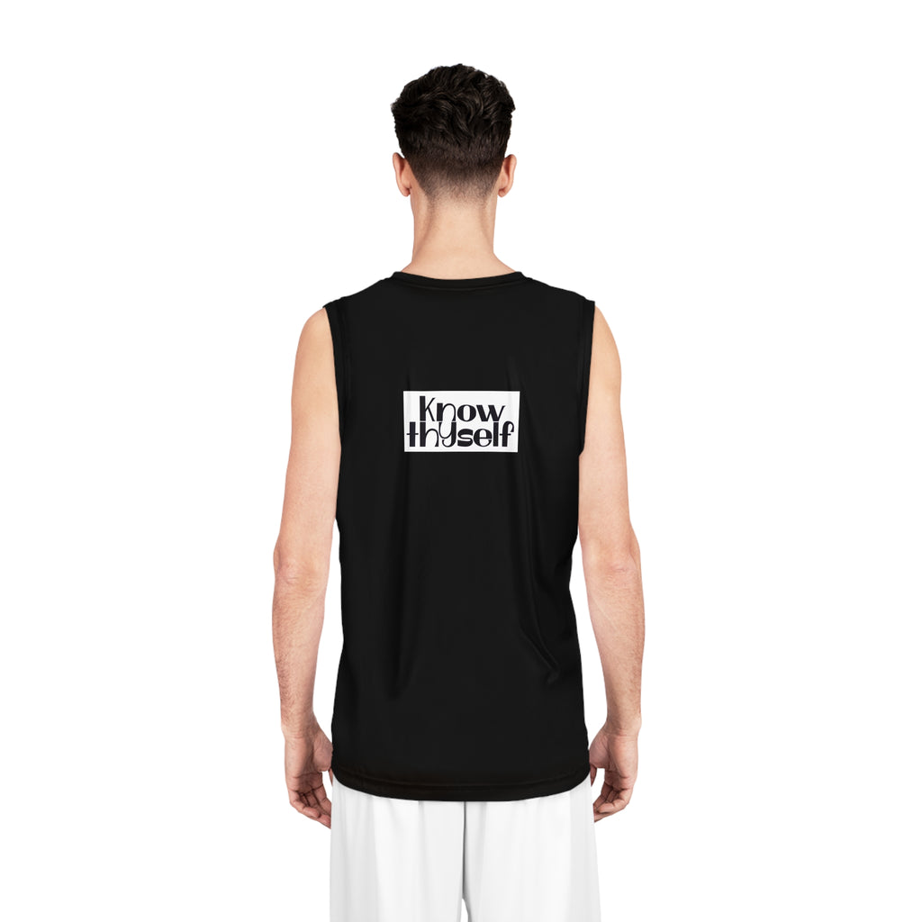 Know Thyself Basketball Jersey – Illuminati Eye Graphic Sleeveless Athletic Tank