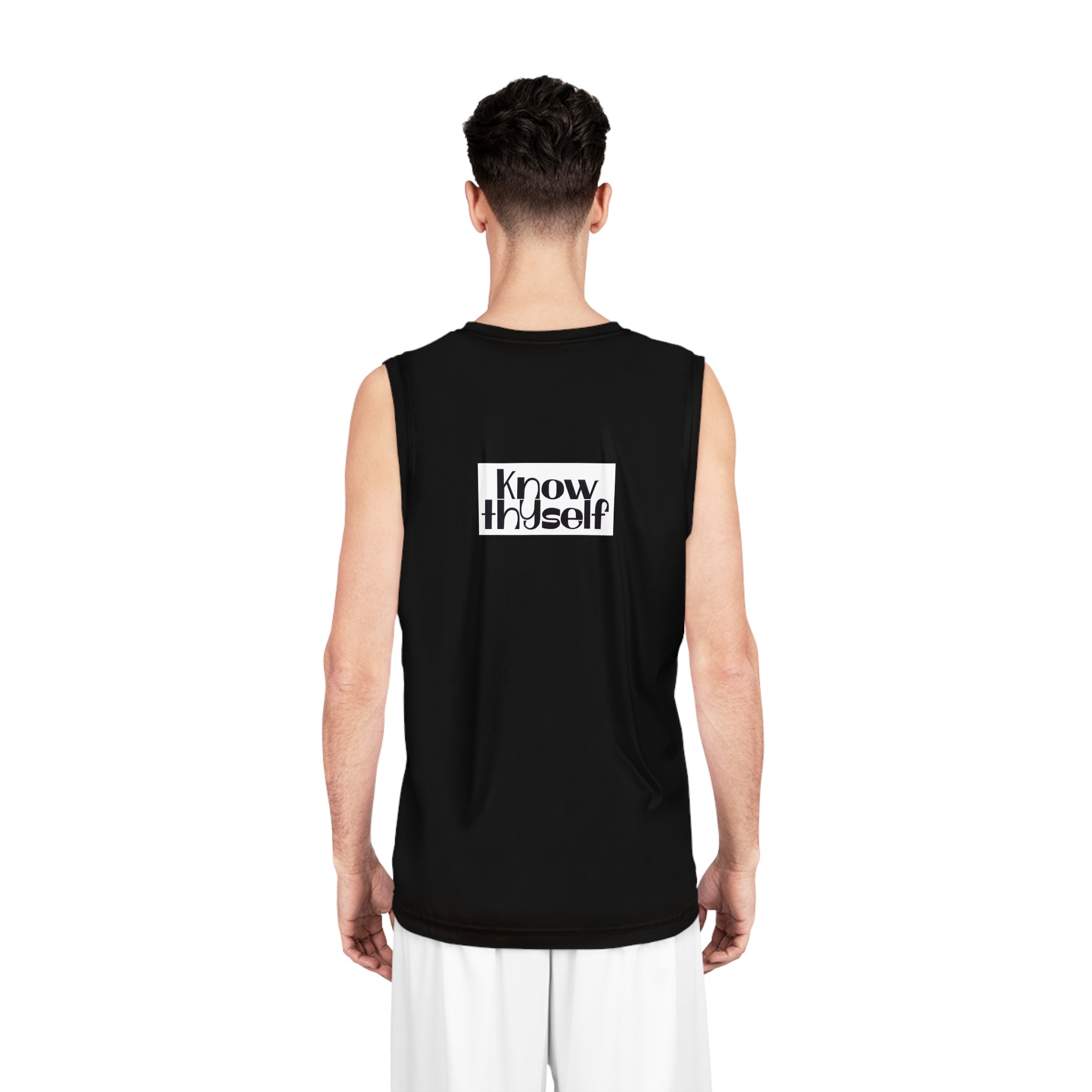 Know Thyself Basketball Jersey – Illuminati Eye Graphic Sleeveless Athletic Tank