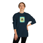 All-Seeing Eye Crewneck Sweatshirt — Mystical Pyramid Graphic
