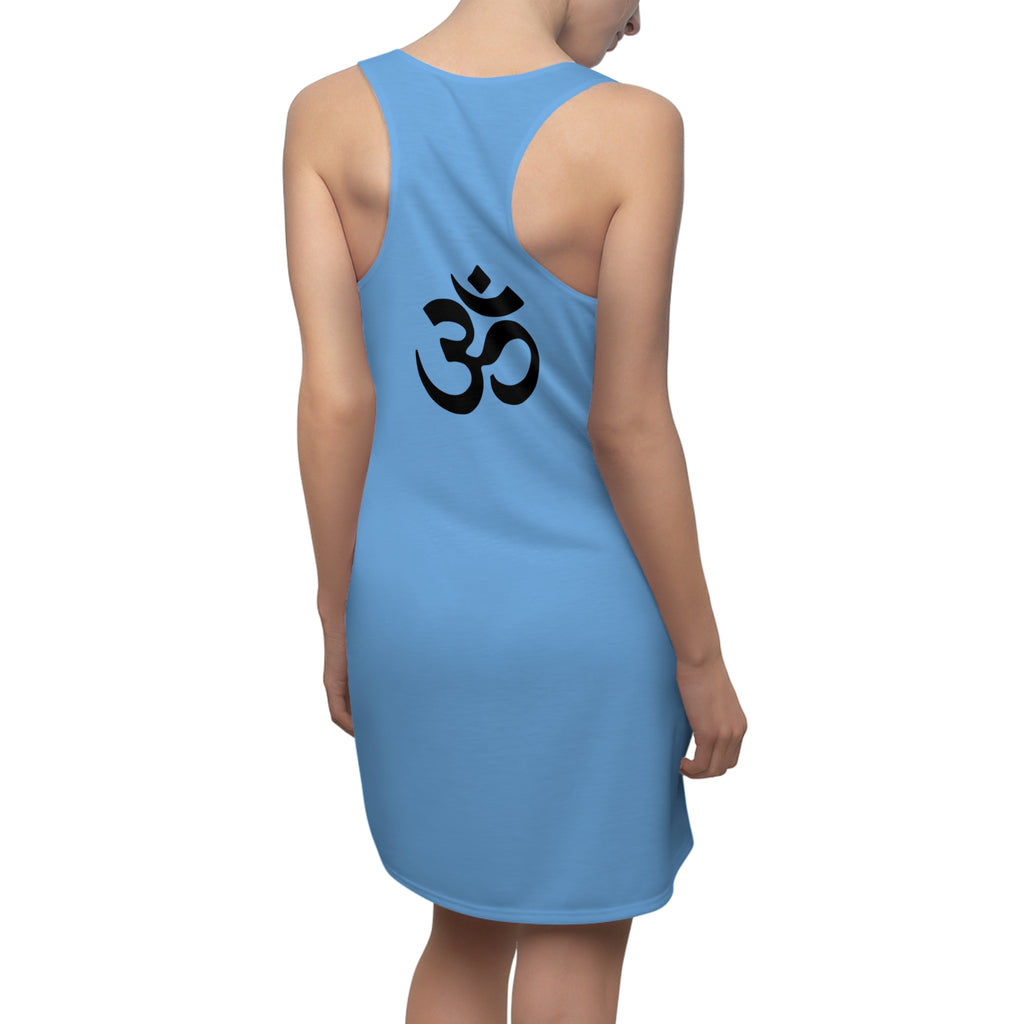 Yoga Racerback Dress — Meditating Silhouette with OM Symbol