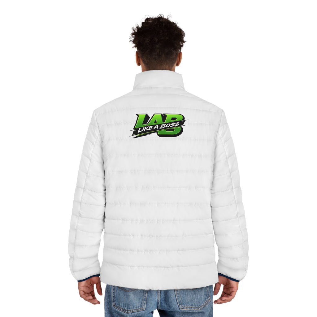Men's Puffer Jacket - Stylish Winter Coat with 'Like A Boss' Design, Casual Outerwear for Cool Weather, Gift for Him, Fashionable [...]