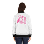 Women's Bomber Jacket with Live & Love Design – Stylish Outerwear for Casual Looks