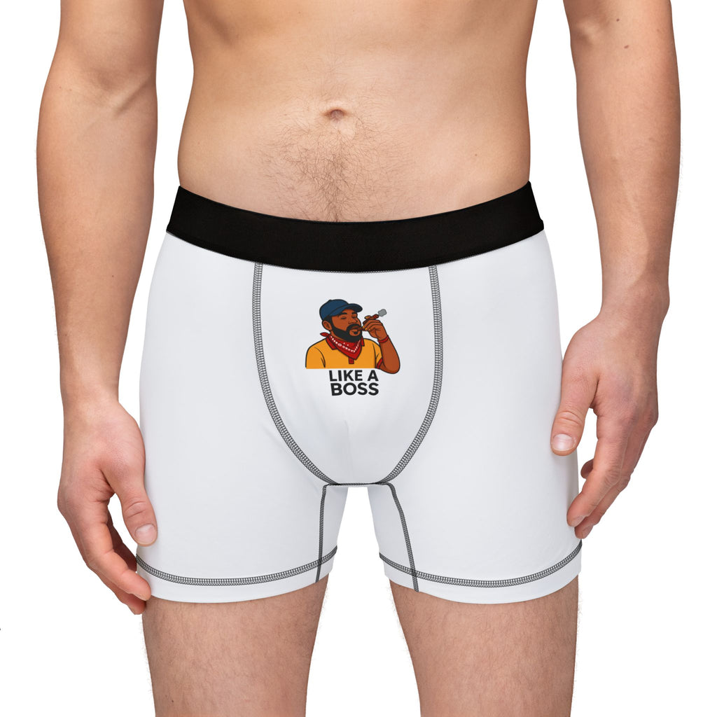 Boss Boxers for Men, Funny Underwear Gift, Personalized Boxer Shorts, Unique Men's Loungewear, Cool Men's Fashion