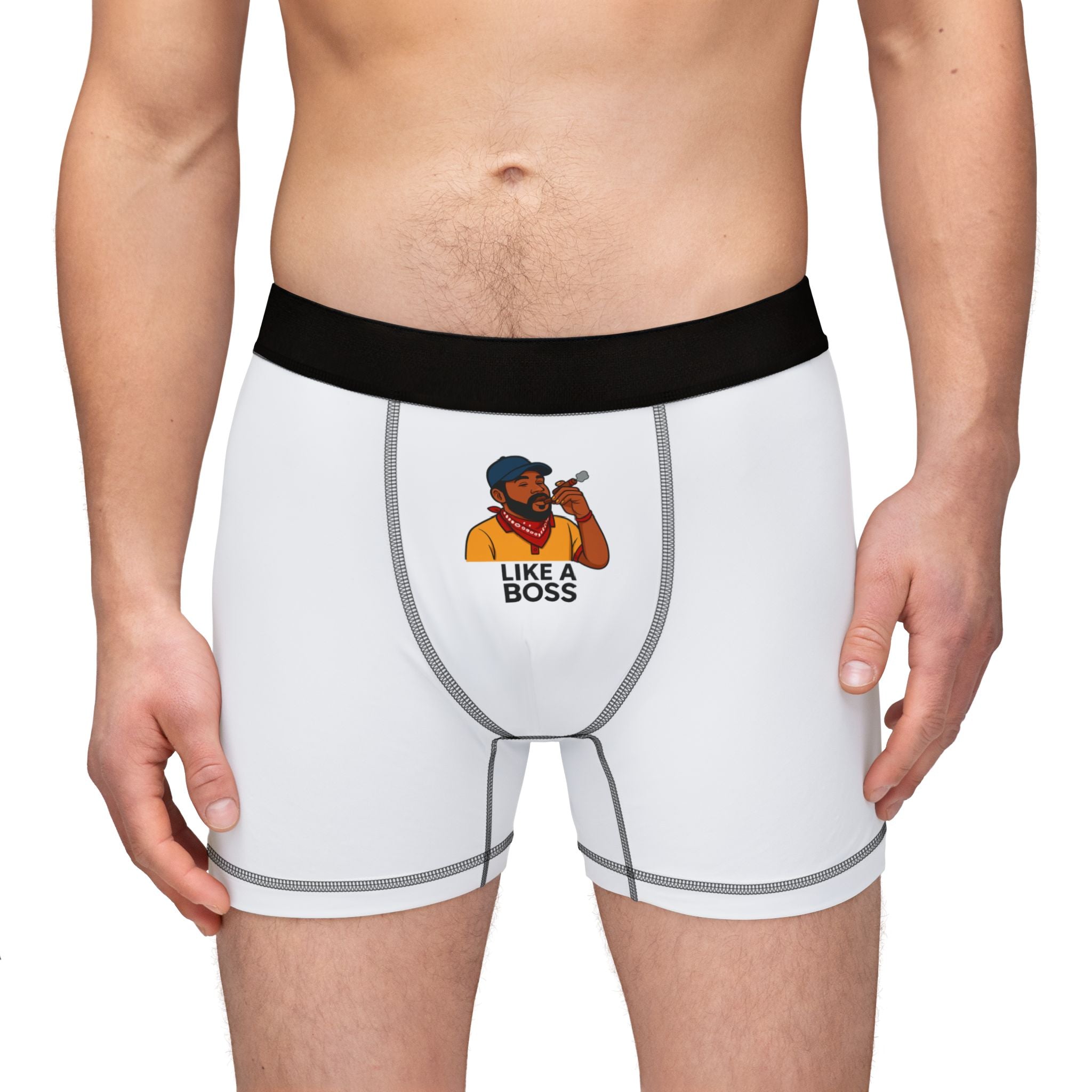 Boss Boxers for Men, Funny Underwear Gift, Personalized Boxer Shorts, Unique Men's Loungewear, Cool Men's Fashion