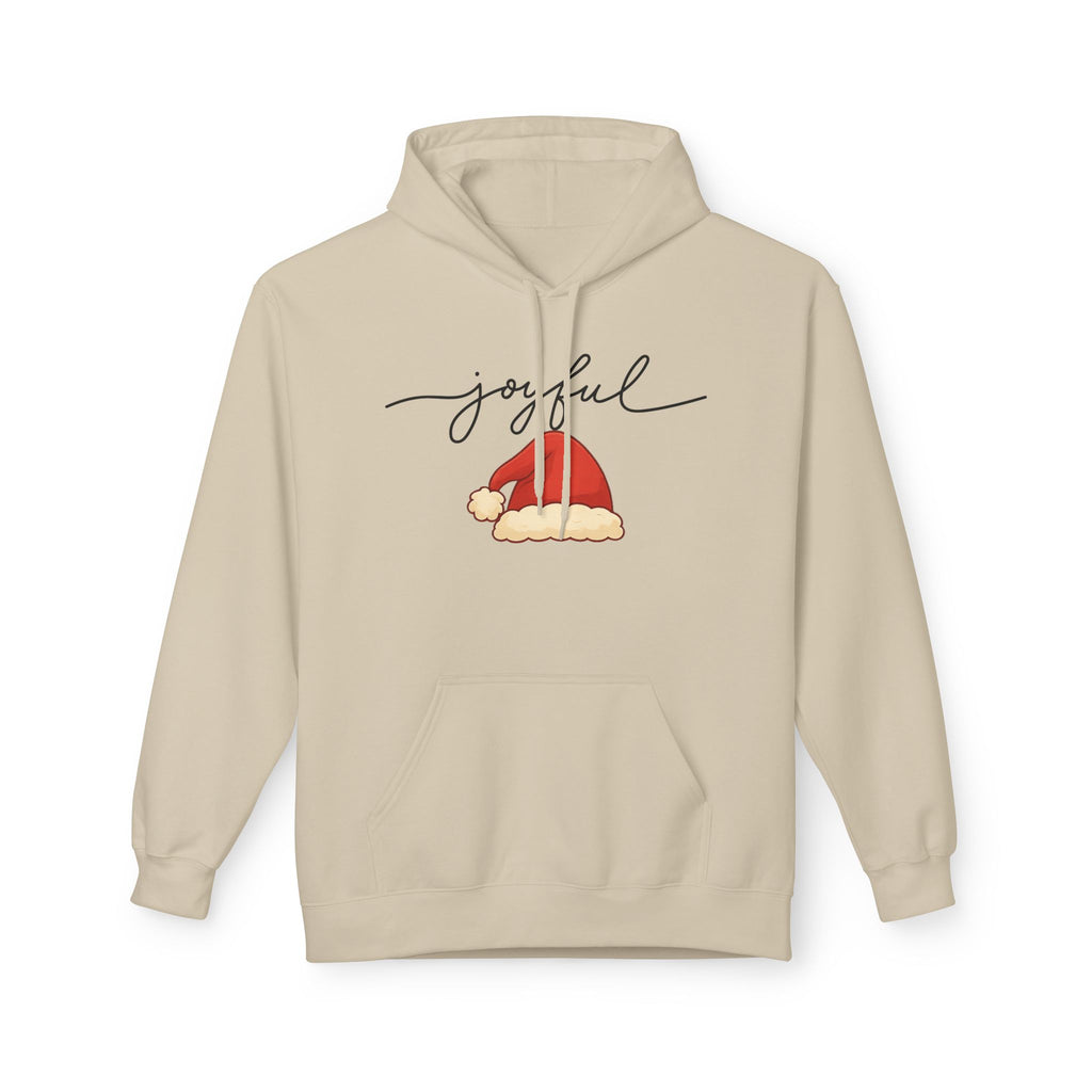 Joyful Santa Hat Hoodie — Christmas Holiday Cozy Pullover