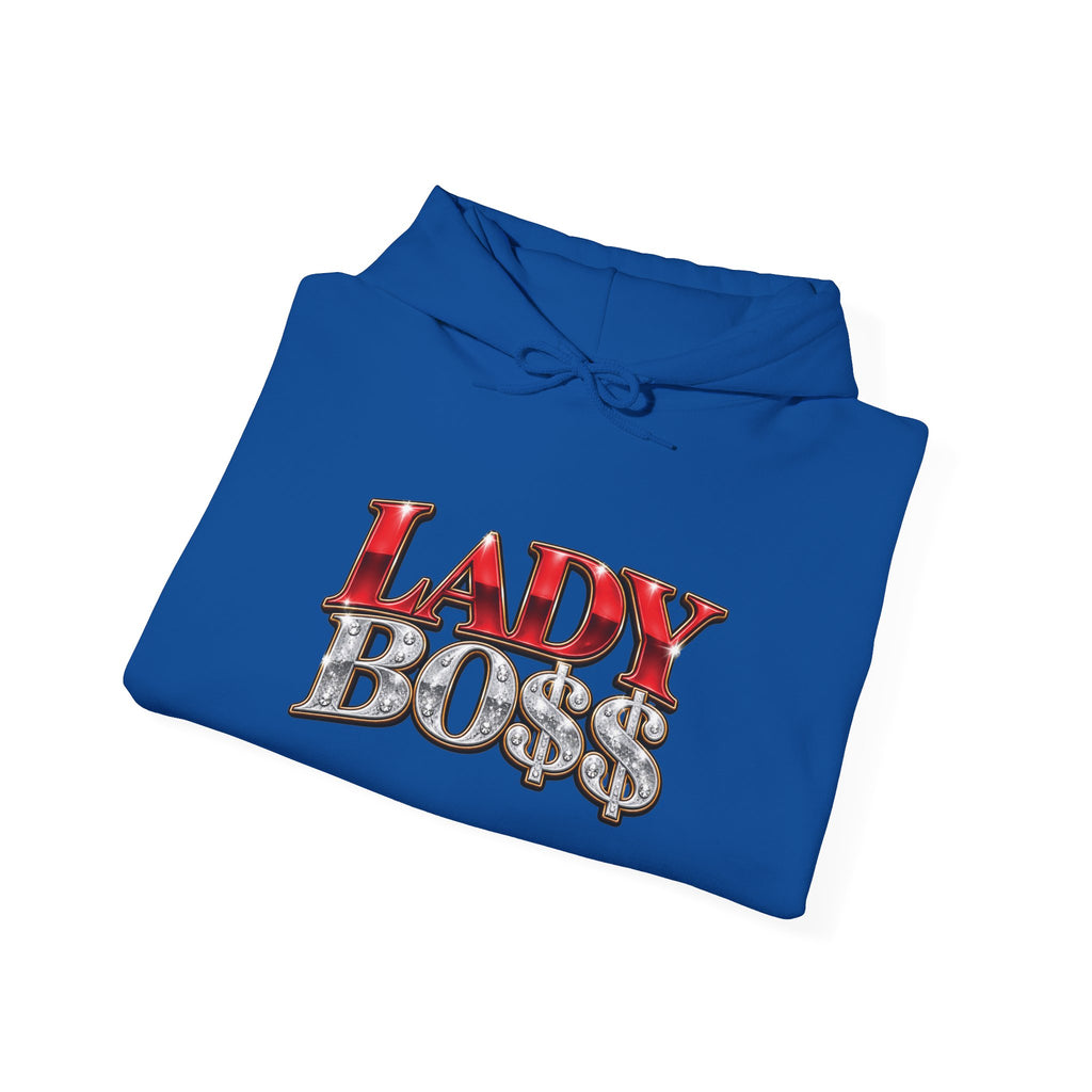 Lady Boss Hoodie — "LADY BO" Graphic Pullover for Women Entrepreneurs