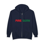 Fire Burn Unisex Full Zip Hoodie