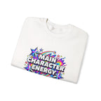 Main Character Energy Crewneck Sweatshirt — Retro Star Graphic