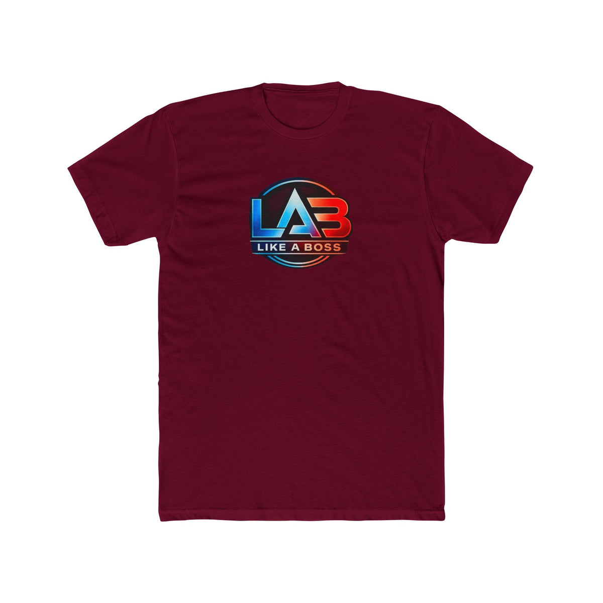 Like A Boss (LAB) Logo T‑Shirt — Graphic Tee with Bold Front Emblem & Arrow Back Accent