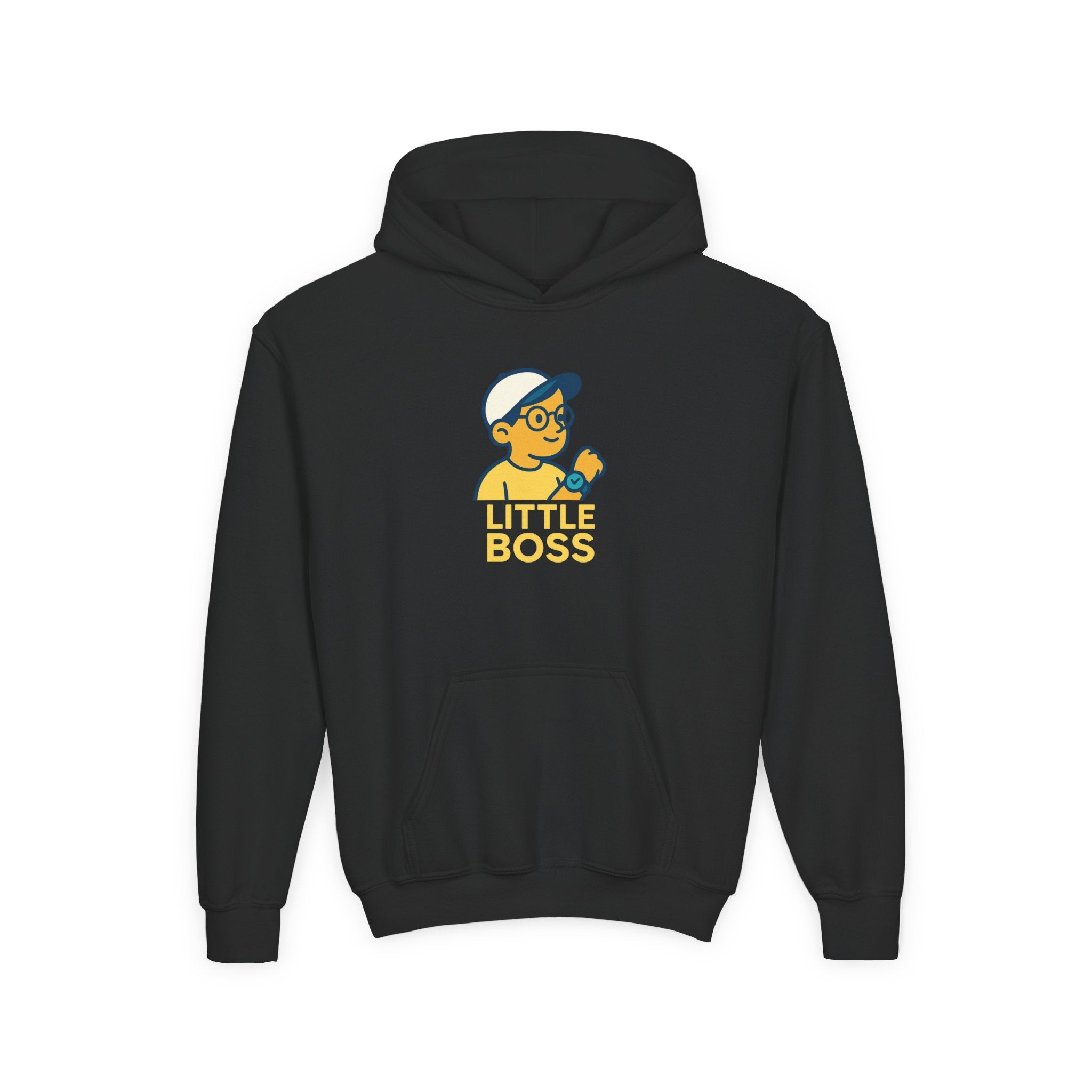 Little Boss Youth Hoodie - Fun Sweatshirt for Kids, Cute Gift, Birthday, Positive Vibes, Cool Fashion
