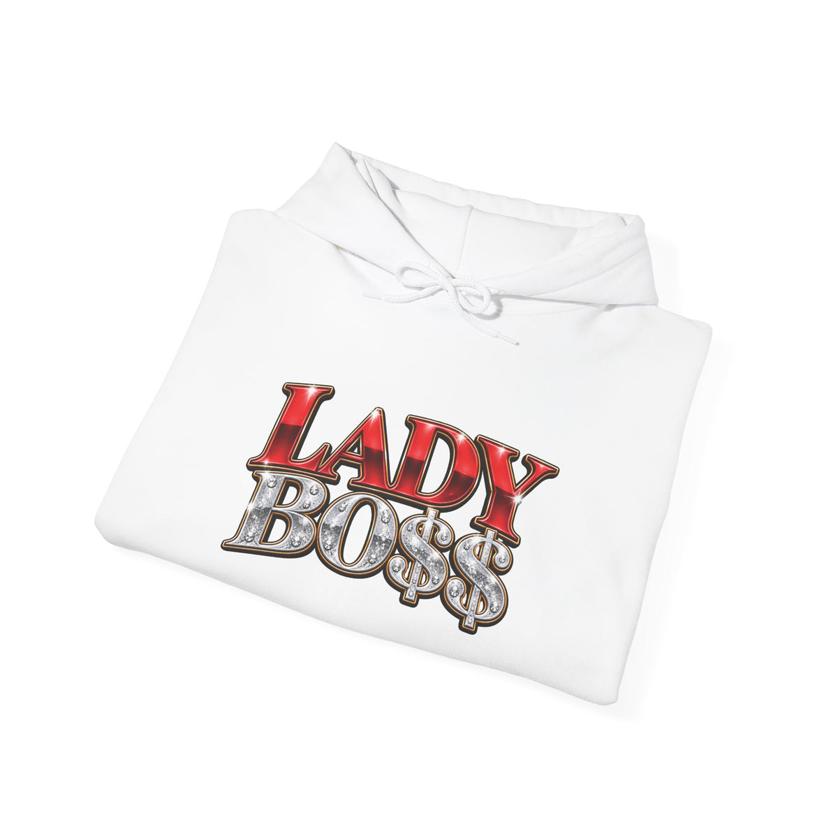 Lady Boss Hoodie — "LADY BO" Graphic Pullover for Women Entrepreneurs