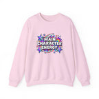 Main Character Energy Crewneck Sweatshirt — Retro Star Graphic