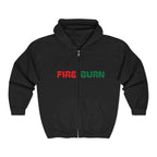 Fire Burn Unisex Full Zip Hoodie