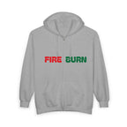 Fire Burn Unisex Full Zip Hoodie