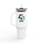 Empowering Lady Boss Insulated Travel Mug