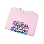 Main Character Energy Crewneck Sweatshirt — Retro Star Graphic