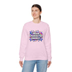 Main Character Energy Crewneck Sweatshirt — Retro Star Graphic