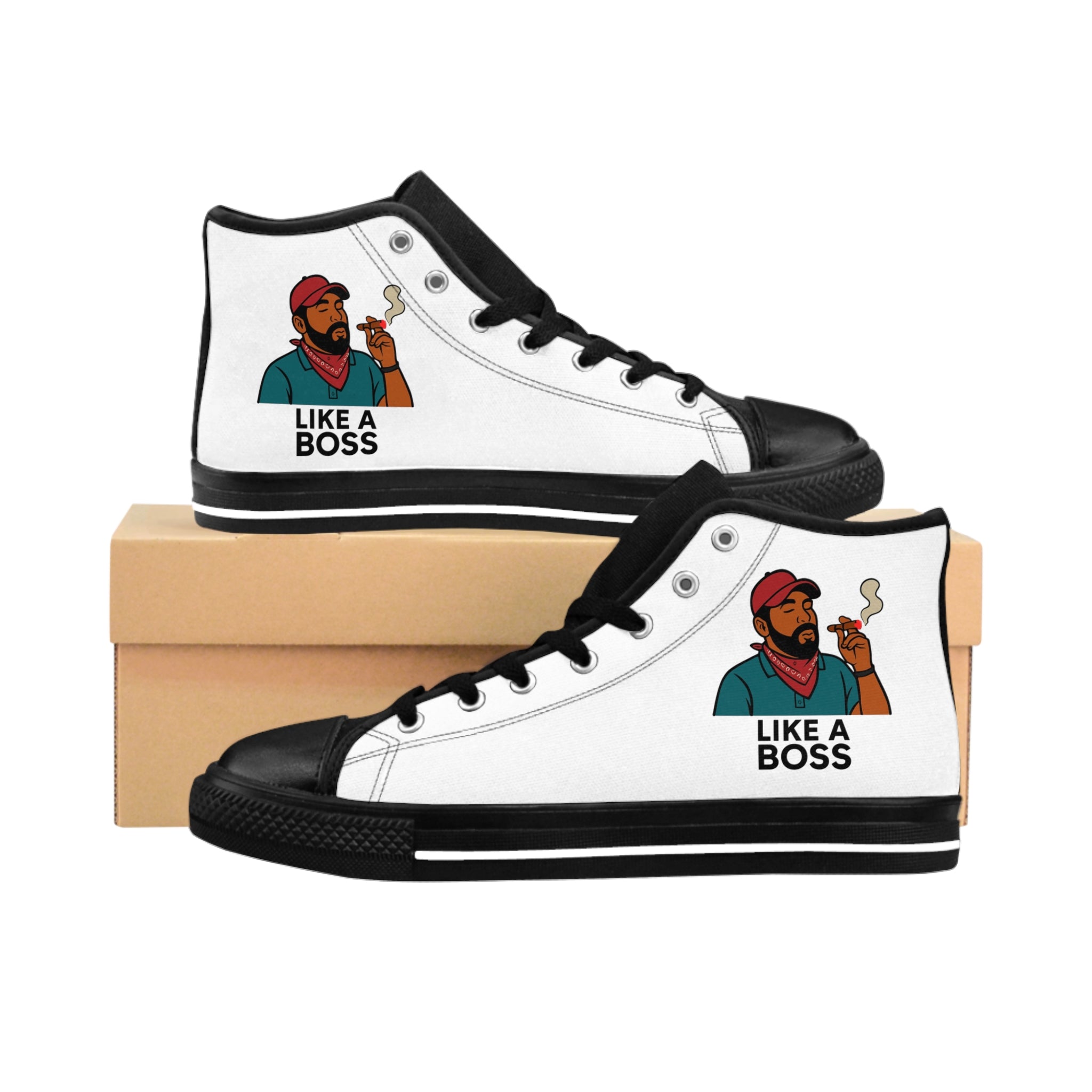 Men's Classic Sneakers: Trendy Footwear for the Confident Man, Gifts for Him, Casual Style, Streetwear, Unique Sneakers, Like a Boss Shoes