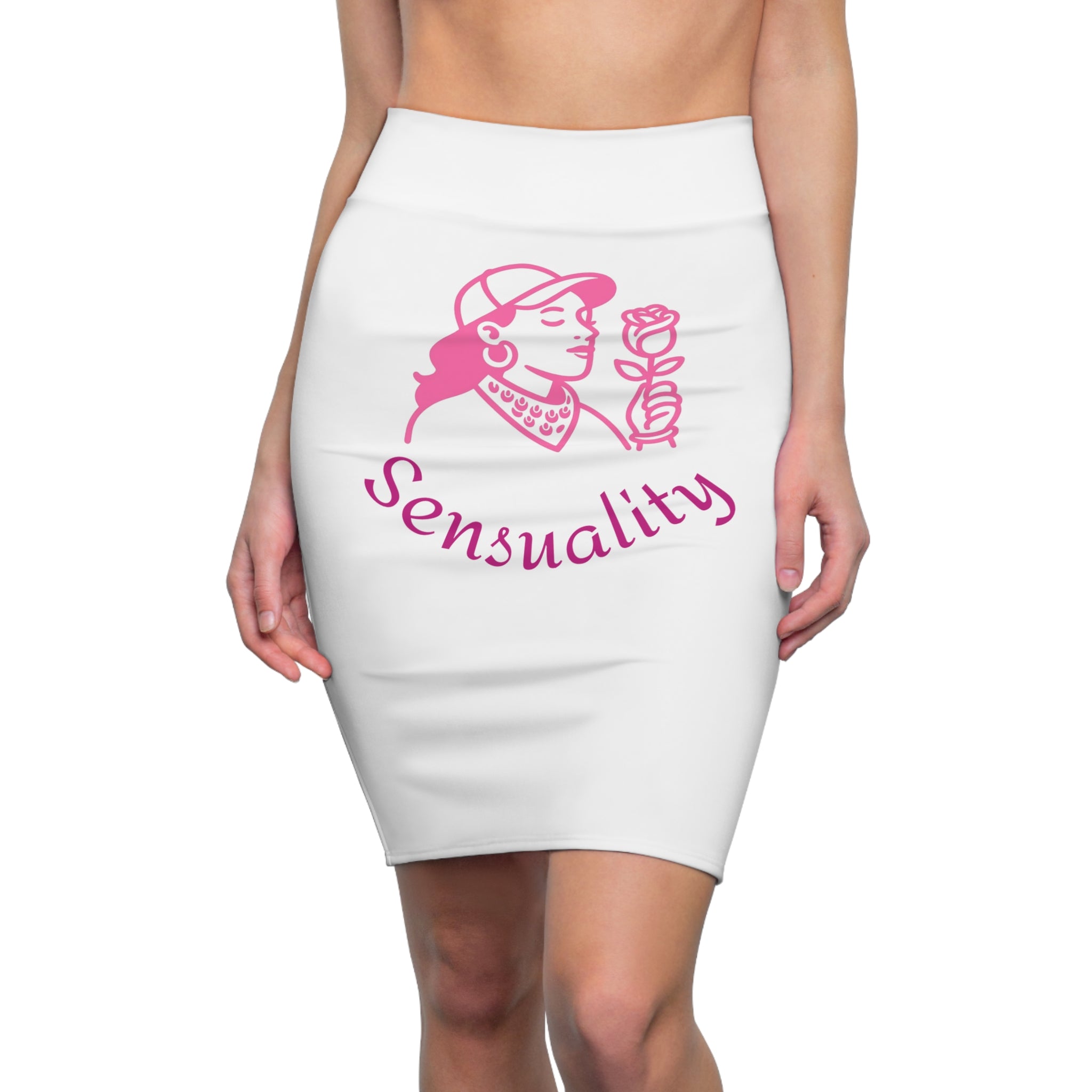 Women's Pencil Skirt with 'Sensuality' Design, Fashionable Skirt, Casual or Dressy Occasion Wear, Perfect for Spring/Summer, Unique [...]