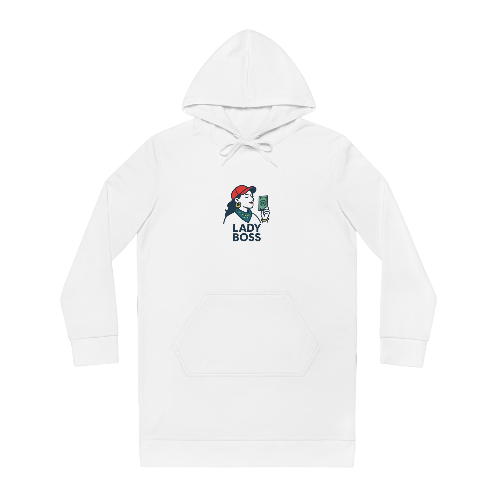 Empowered Women Hoodie Dress - Lady Boss Style, Casual Outfit, Gift for Her, Inspirational Apparel, Comfortable Fashion