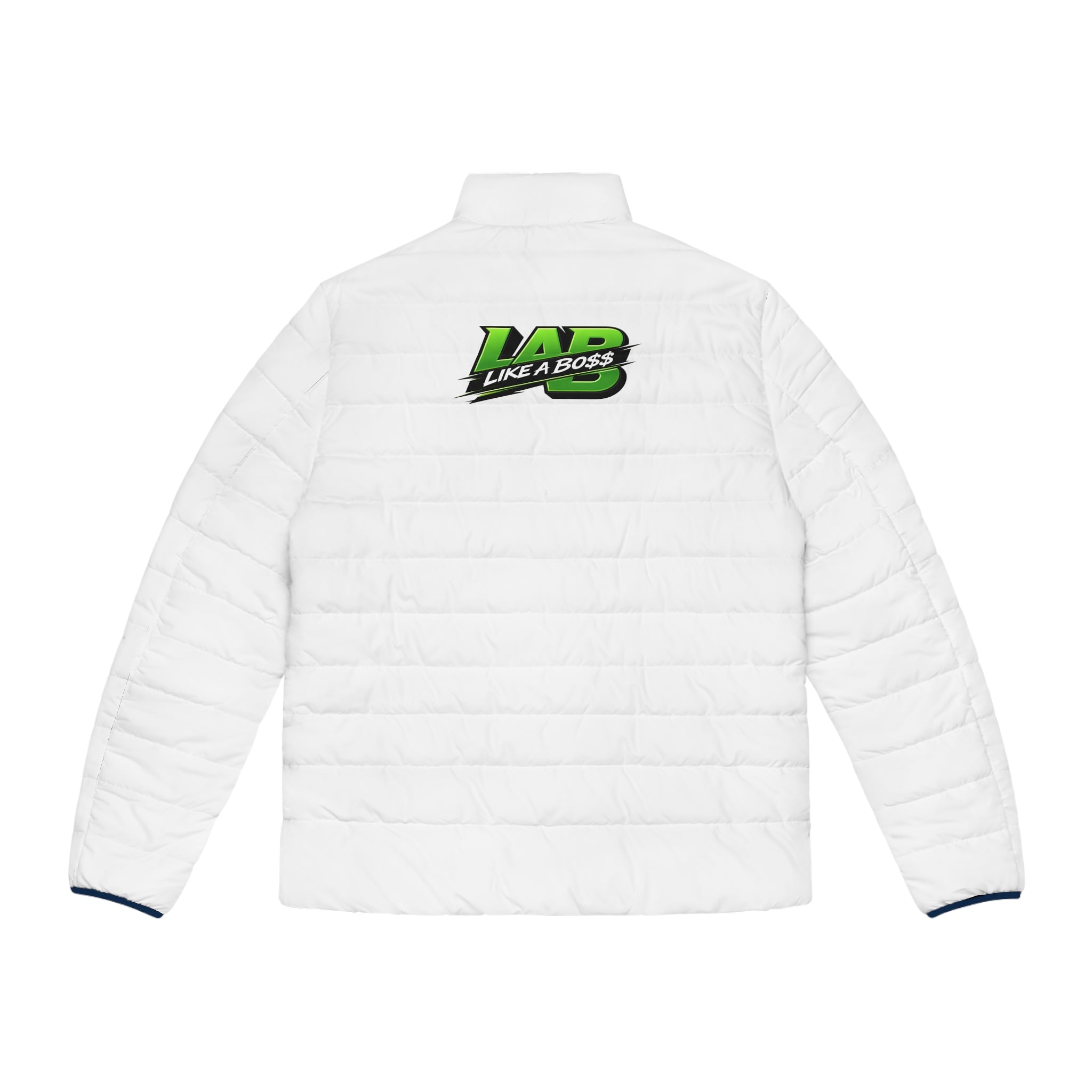 Men's Puffer Jacket - Stylish Winter Coat with 'Like A Boss' Design, Casual Outerwear for Cool Weather, Gift for Him, Fashionable [...]