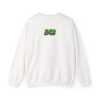Crewneck Sweatshirt – "Hair Channels Energy" Graphic Pullover (Lad Like a Boss Back)