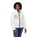 Chic Women’s Puffer Jacket with Floral Design | Cozy Layer for Winter, Casual Outings, Gift for Her, Everyday Fashion, Trendy Outerwear