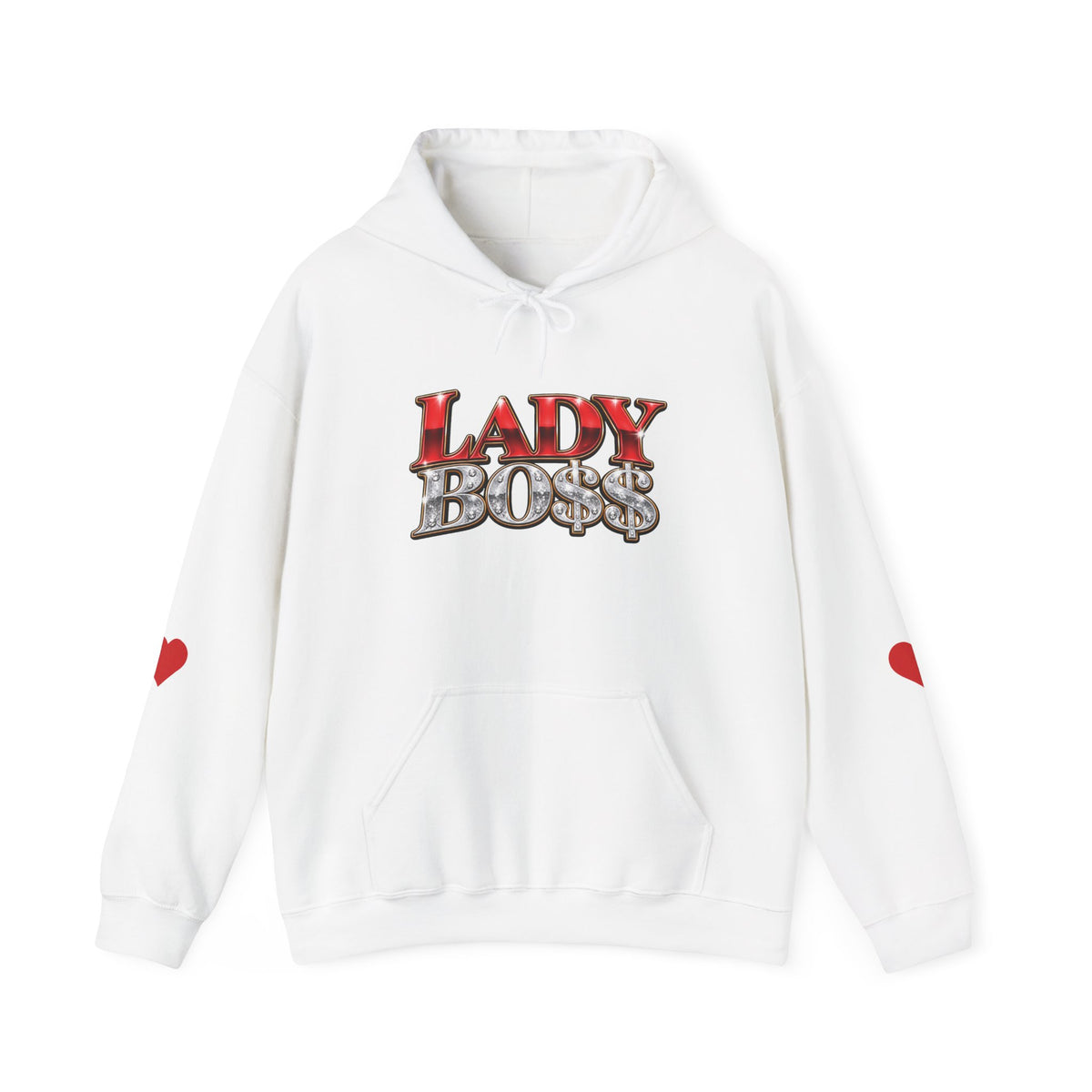 Lady Boss Hoodie — "LADY BO" Graphic Pullover for Women Entrepreneurs