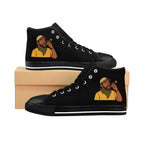 Trendy Hand-Illustrated High-Top Sneakers