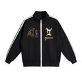 Contrast Side-Stripe Stand Collar  Jacket