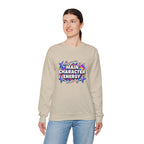 Main Character Energy Crewneck Sweatshirt — Retro Star Graphic