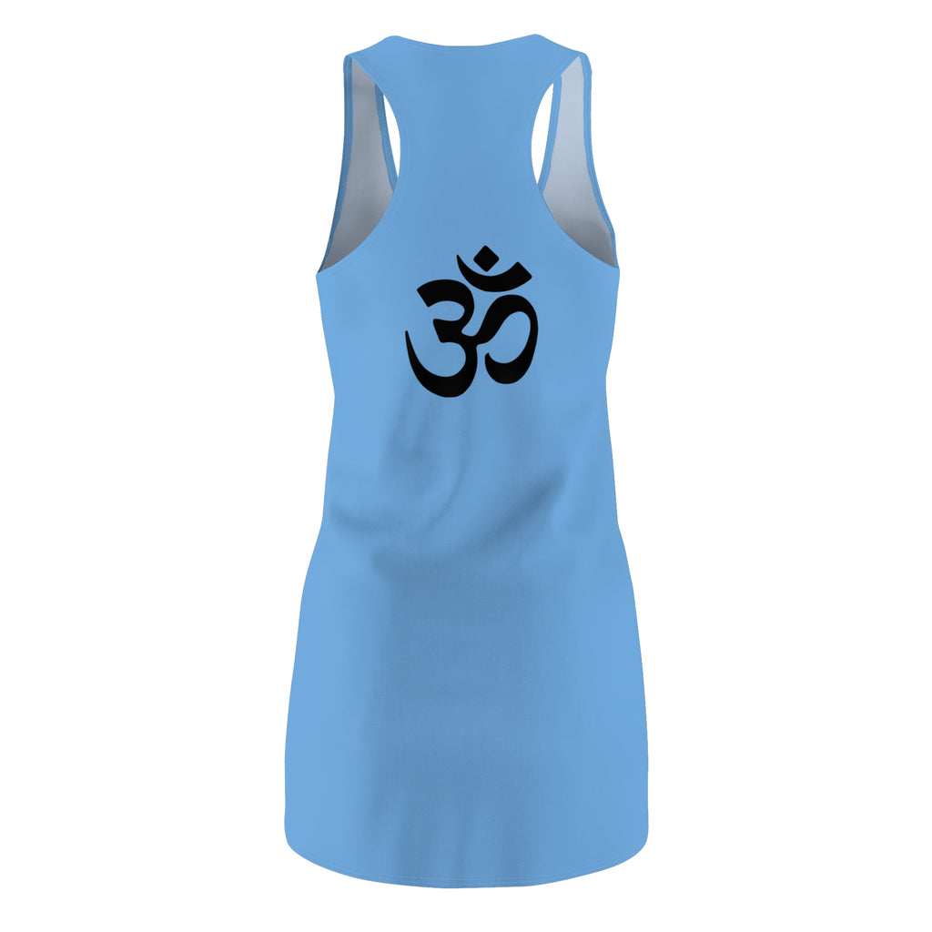 Yoga Racerback Dress — Meditating Silhouette with OM Symbol