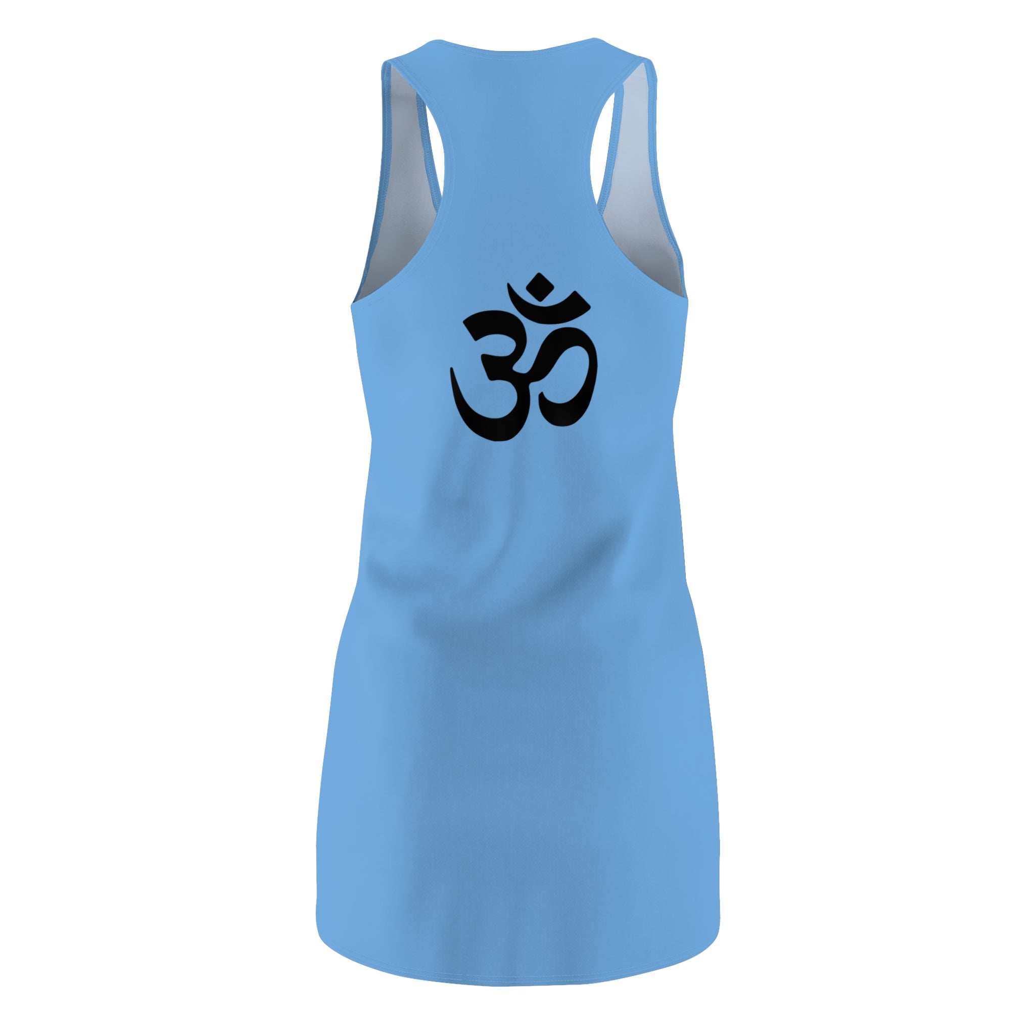 Yoga Racerback Dress — Meditating Silhouette with OM Symbol