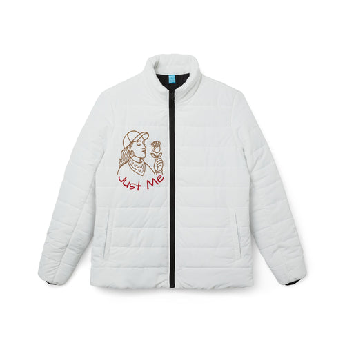Chic Women’s Puffer Jacket with Floral Design | Cozy Layer for Winter, Casual Outings, Gift for Her, Everyday Fashion, Trendy Outerwear